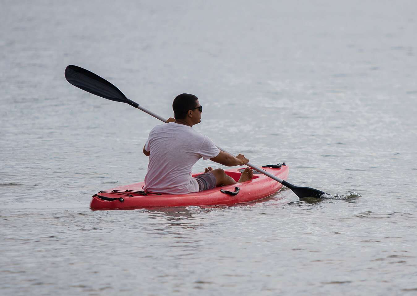 Solo kayaking